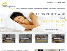 Tablet Screenshot of michigansleep.com